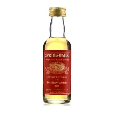 Springbank Private Bottle for Distillery Visitors 2017 Miniature