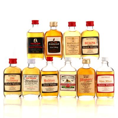 Gordon and MacPhail 100 Proof Miniature 1970-80s x 10 / includes Macallan