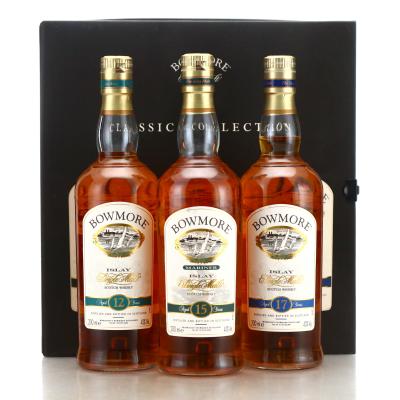 Bowmore Classic Collection pre-2007 3 x 20cl