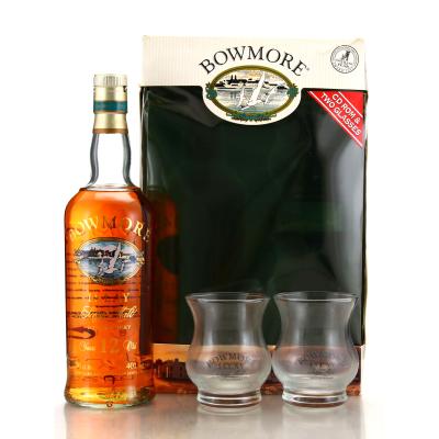 Bowmore 12 Year Old Screen Print Gift Pack 1990s