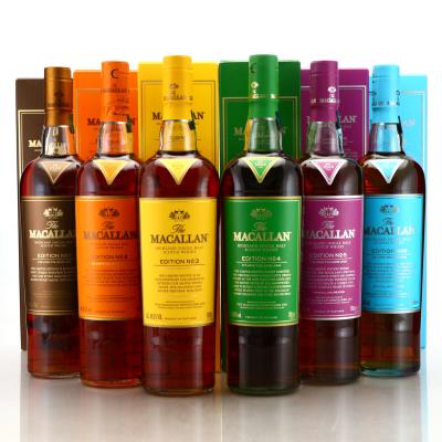 Macallan Edition No.1-6 Collection x 6