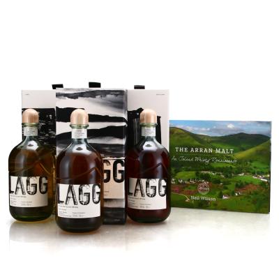 Lagg Single Malt Inaugural Releases Batch #1, 2 And 3 Plus Book