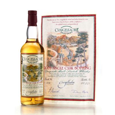 Craigellachie 1982 Single Cask #1416 / Craigellachie Hotel - Signed