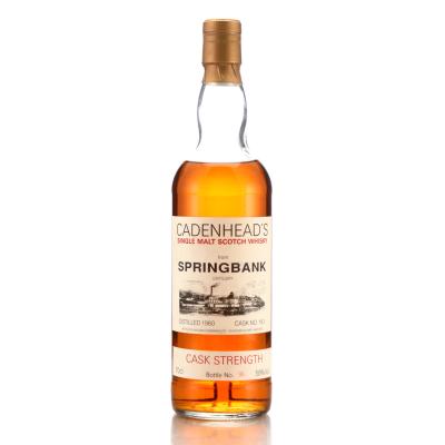 Springbank 1980 Cadenhead's Single Cask #184