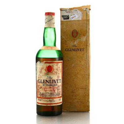 Glenlivet 12 Year Old 1970s / Collection Only