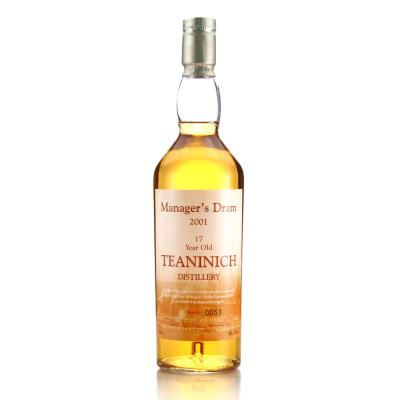 Teaninich 17 Year Old Managers Dram 2001