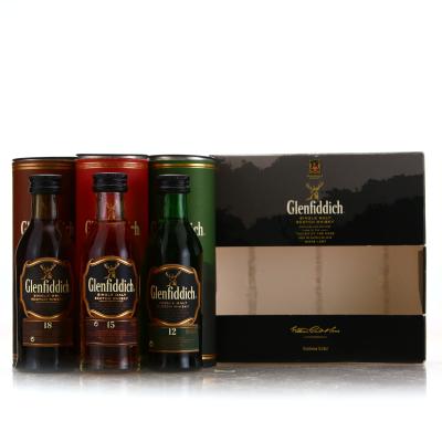 Glenfiddich Miniature Gift Pack Selection 3 x 5cl