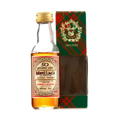 Mortlach 1938 Gordon and MacPhail 50 Year Old 'Book of Kells' Miniature