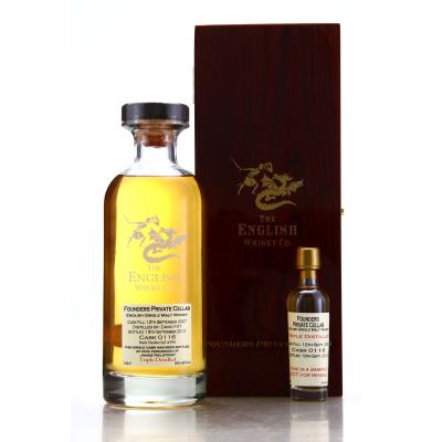 English Whisky Co 2007 Founder's Private Cellar #116 with Sample