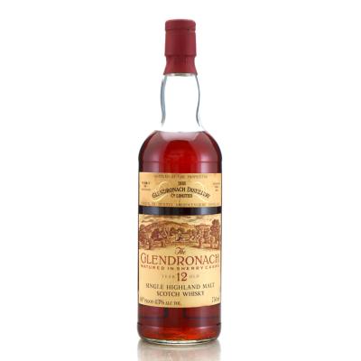 Glendronach 12 Year Old Sherry Casks 1980s / US Import