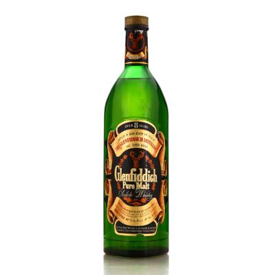 Glenfiddich 8 Year Old Pure Malt 1 Litre 1970s