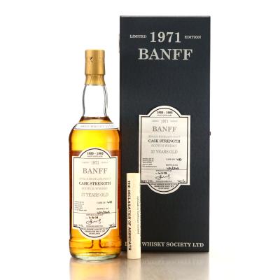 Banff 1971 Dead Whisky Society 37 Year Old