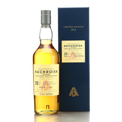 Auchroisk 25 Year Old Cask Strength 2016 Release