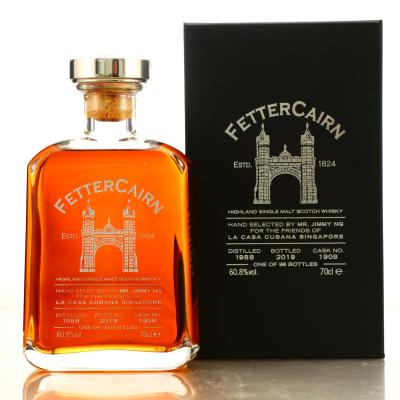 Fettercairn 1988 Single Cask #1908 / La Casa Cubana Singapore