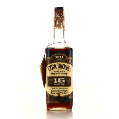 Ezra Brooks 15 Year Old Kentucky Straight Bourbon 101 Proof​ 1980
