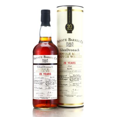 Glendronach 20 Year Old Private Barrel Co 75cl / SA Import