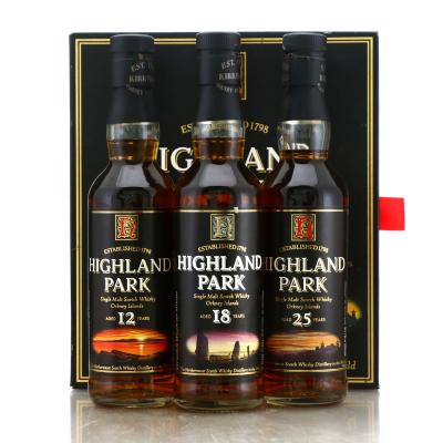 Highland Park 3 x 33.3cl early 2000s / including 25 Year Old