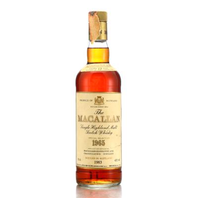 Macallan 1965 Special Selection 17 Year Old / Rinaldi Import