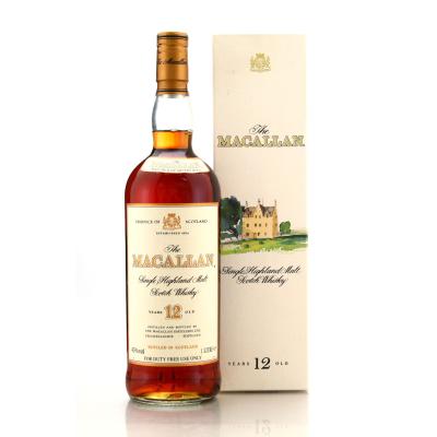 Macallan 12 Year Old 1 Litre 1990s / Duty Free