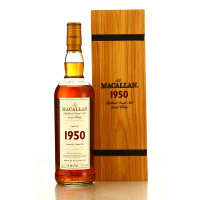 Macallan 1950 Fine and Rare 52 Year Old #598 75cl / US Import