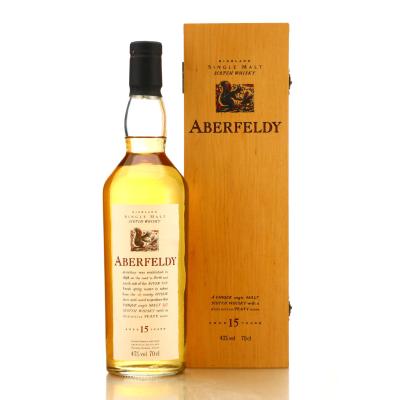 Aberfeldy 15 Year Old Flora and Fauna / Wooden Box