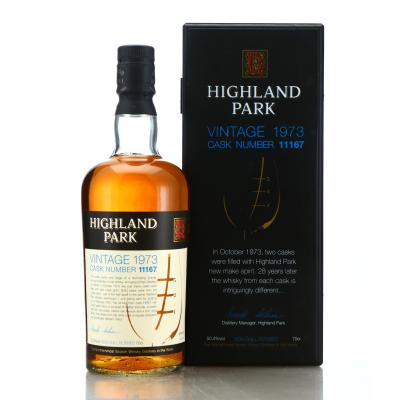 Highland Park 1973 Single Sherry Cask 28 Year Old #11167