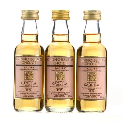 Caol Ila Gordon and MacPhail Miniature x 3