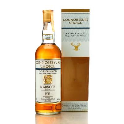 Bladnoch 1986 Gordon and MacPhail bottled 1998