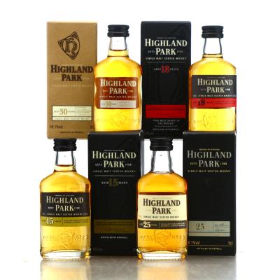 Highland Park Miniatures pre-2017 x 4 / includes 30 Year Old