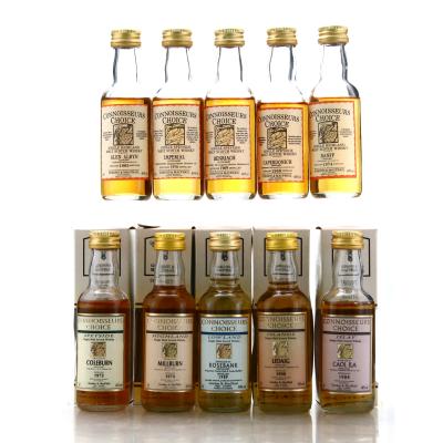 Gordon and MacPhail Connoisseurs Choice Miniature x 10 / includes Silent Distilleries