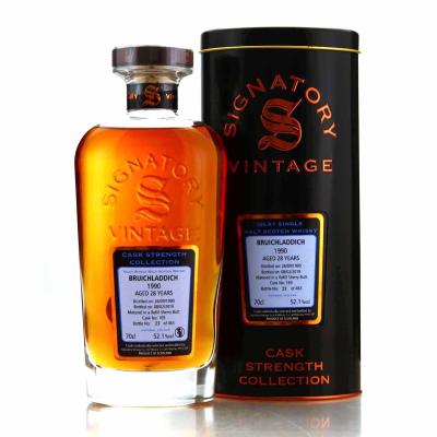 Bruichladdich 1990 Signatory Vintage 28 Year Old Cask Strength Bruichladdich 1990 Signatory Vintage 28 Year Old Cask Strength