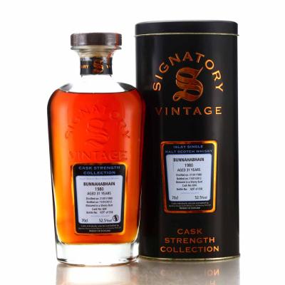 Bunnahabhain 1980 Signatory Vintage 31 Year Old Cask Strength Bunnahabhain 1980 Signatory Vintage 31 Year Old Cask Strength