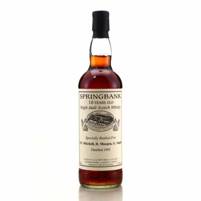 Springbank 1993 Private Bottling 16 Year Old / Mitchell, Moojen & Smith Springbank 1993 Private Bottling 16 Year Old / Mitchell, Moojen & Smith