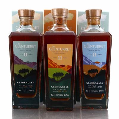 Glenturret 11 Year Old Gleneagles Trilogy x 3