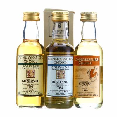 Gordon and MacPhail Connoisseurs Choice Miniature x 3 / includes Rosebank