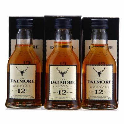 Dalmore 12 Year Old Miniature pre-2007 x 3 Dalmore 12 Year Old Miniature pre-2007 x 3