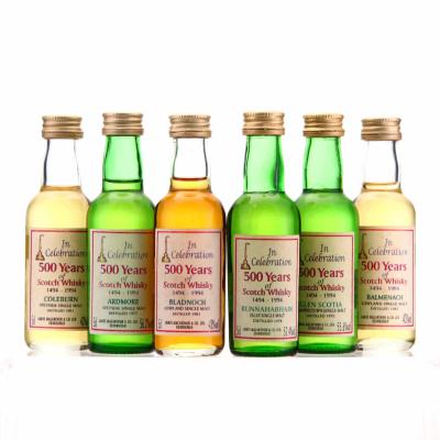 James MacArthur 500 Years of Scotch Miniature x 6 James MacArthur 500 Years of Scotch Miniature x 6