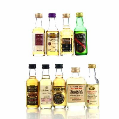 Single Malt Miniatures x 9 / includes Glen Flagler