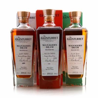 Glenturret Manager's Dram 3 x 70cl / Releases 1-3