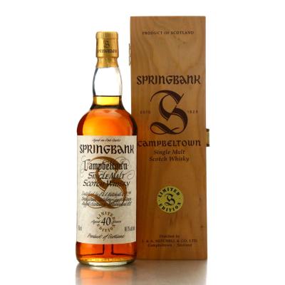 Springbank 40 Year Old Millennium Limited Edition 75cl / US Import