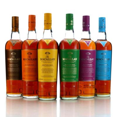 Image for Macallan Edition No.1-6 Collection x 6