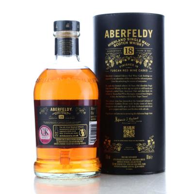 Image for Aberfeldy Tuscan Red Wine Casks Finish 18 Year Old Batch #2922/A