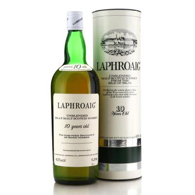 Laphroaig 10 Year Old 1 Litre early 1980s / Duty Free