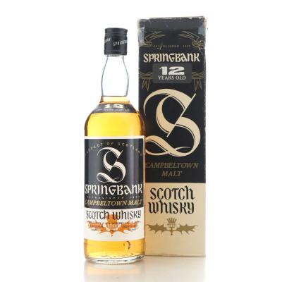 Springbank 12 Year Old 1980s / German Import