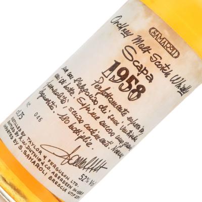 Image for Scapa 1958 Samaroli 52% / Handwritten Labels