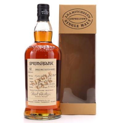 Springbank 1996 Single Cream Sherry Cask 12 Year Old #271 75cl / US Import