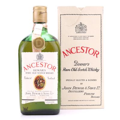 Dewar's Ancestor Scotch Whisky Half Bottle 1960s