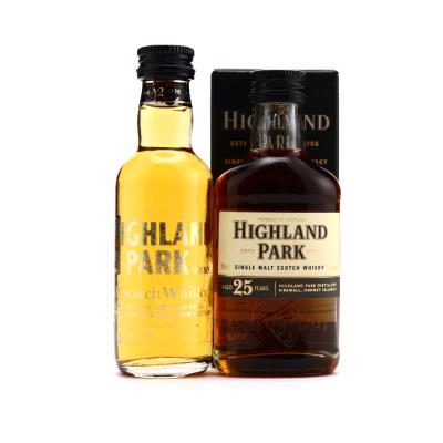 Highland Park Miniature x 2