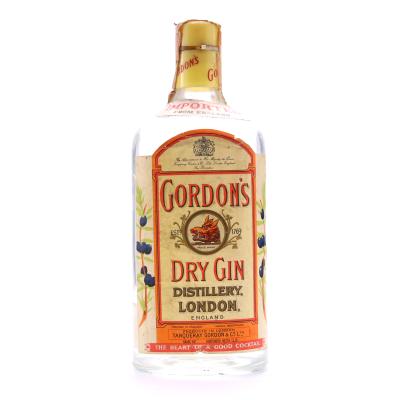 Gordon's Dry Gin 1 Litre 1970s / Italian Import