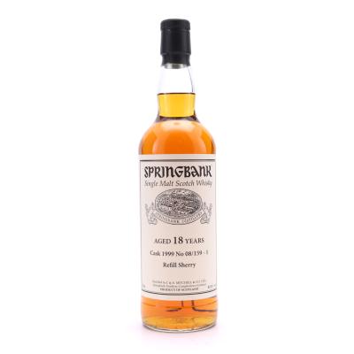 Springbank 1999 Private Cask 18 Year Old